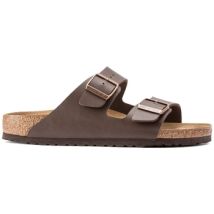 Sandales plates BIRKENSTOCK Arizona Birko-Flor Narrow - Dark Brown