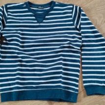 Sweat-shirt enfant Influx Sweat rayé délavé blanc et marine Influx - 12 ans
