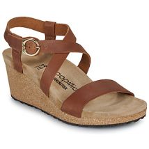 Sandales compensées Papillio Sibyl Ring-Buckle LENA Cognac