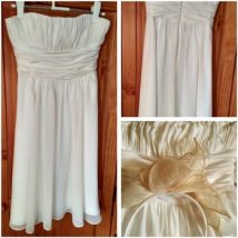 Robe courte 123 Paris Robe bustier en mousseline