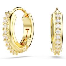 Boucles oreilles Swarovski Créoles Matrix dorées format mini