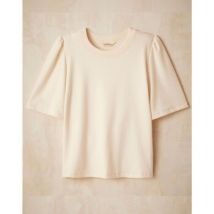 Blouses Maison Lemahieu Top à manches 3/4 - Ecru