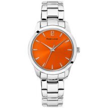 Montre Pierre Lannier Montre Femme ROXANE Orange Acier Argenté