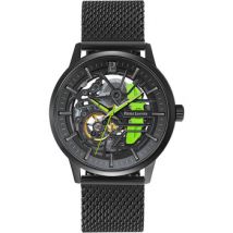 Montre Pierre Lannier Montre Homme PADDOCK Vert Acier milanais Noir