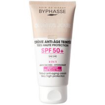 Protections solaires Byphasse Crème Visage Anti-âge Avec Couleur Spf50+ light