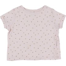 T-shirt enfant Monoprix T-shirt rose, doré