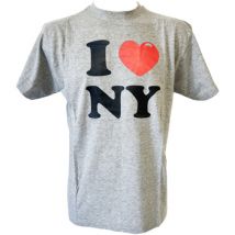 T-shirt Corner Tee-shirt I Love New York Gris Chiné - Taille XL