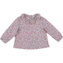 Blouses Marie Puce Blouse rose et gris