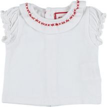 T-shirt enfant Neck&Neck Polo blanc, rouge