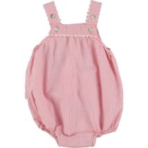 Combinaisons enfant Natalys Barboteuse rose, blanc