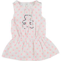 Robe enfant LuluCastagnette Robe blanc, rose