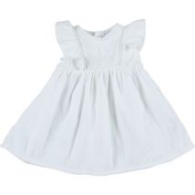 Robe enfant Bout'chou Robe gaz de coton blanc