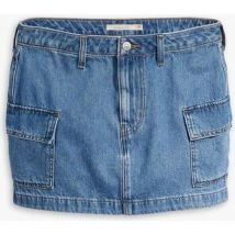Jupes courtes Levis A7520 0000 94 CARGO SKIRT-DENIM MEDIUM BLUE