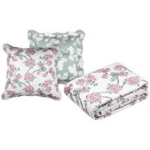 Plaids, jetés Stof Set couvre lit boutis Atamie et 2 taies taille 260 x 240 cm