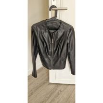 Veste Camaieu Veste simili cuir noir