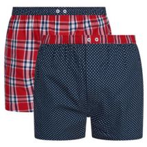 Bas de pyjama Mariner Lot de 2 caleçons Américain en popeline de pur coton
