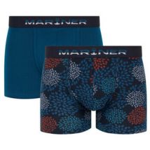 Bas de pyjama Mariner Lot de 2 shortys en coton bio fantaisie dahlia et uni