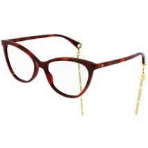 Lunettes de soleil Gucci GG1079O Cadres Optiques, Havana/Transparent, 54 mm