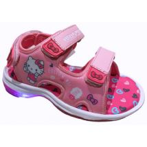Sandales plates Hello Kitty Sandales lumineuses rose fille