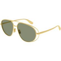 Lunettes de soleil Bottega Veneta BV1344S Lunettes de soleil, Or/Vert, 61 mm