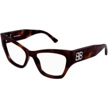 Lunettes de soleil Balenciaga BB0362O Cadres Optiques, Havana/Transparent, 54 mm