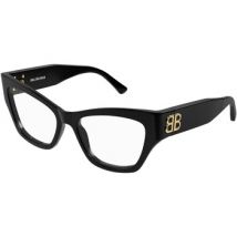 Lunettes de soleil Balenciaga BB0362O Cadres Optiques, Noir/Transparent, 54 mm