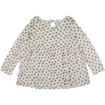 Grossesse Colline Blouse blanc, doré