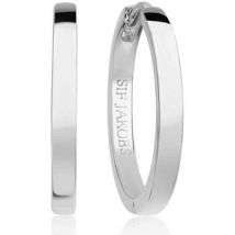 Boucles oreilles Sif Jakobs Créoles Ellera Hoops grande pianura argent 925/1000