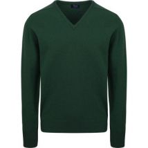 Sweatshirts William Lockie Col-V Agneline Vert Foncé Tartan
