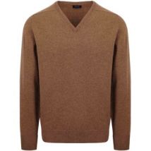 Sweat-shirt William Lockie Col-V Agneline Driftwood