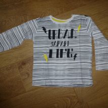 T-shirt enfant Influx T-shirt manches longues rayé noir et blanc Influx - 6 ans