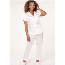 Ensembles de pyjama Kebello Pyjama fluide en satin F, Blanc