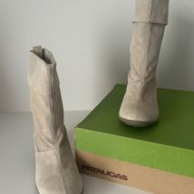 Bottines Pataugas BOTTINES DAIM BEIGE PATAUGAS
