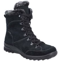 Bottines Rieker black casual closed ladies mid height boots