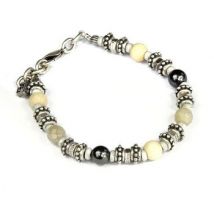 Bracelets Cryady BR-150 HENDRIX-BLACK/AVORIO