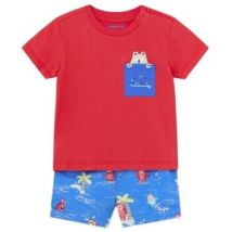 Ensembles enfant Mayoral 1650 Conjunto camiseta bañador Azul