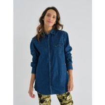 Chemise 12Ia CHEMISE EN DENIM BLEU FONCE
