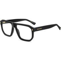 Lunettes de soleil Dsquared D2 0146 Cadres Optiques, Noir, 57 mm