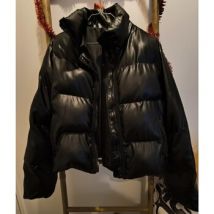Veste Flamant Rose Doudoune noire taille 40