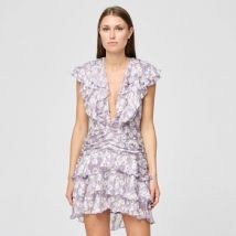 Robe courte Sabina Musáyev Robe fourreau midi en dentelle