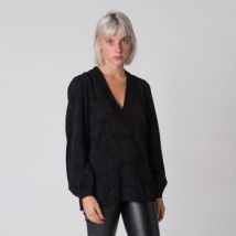Pull Giorgio Grati Maxi pull avec roses ton sur ton et lurex