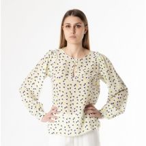Chemise Atos Lombardini chemise à col rond imprimé coriandre