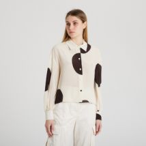 Chemise Erika Cavallini chemise en soie à gros pois