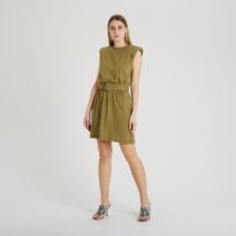 Robe courte Federica Tosi Robe courte en jersey avec ceinture