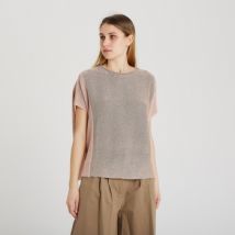 T-shirt Le Tricot Perugia Col rond avec lurex