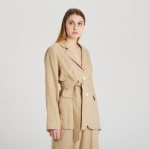 Veste Giorgio Grati Leinenjacke avec Gürtel