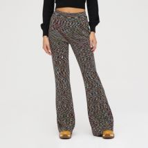 Pantalon Missoni Pantalon évasé en laine avec finition flammée