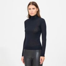 T-shirt Ermanno Scervino Col roulé en laine mélangée