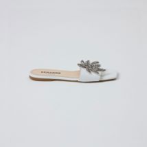 Mules Ermanno Scervino Sandale plate avec Swarovski