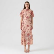 Robe Sabina Musáyev Robe longue en dentelle et broderie de sequins